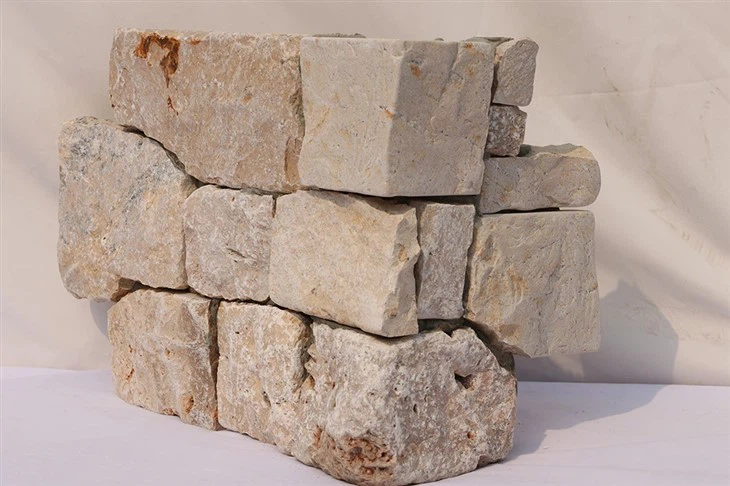 Cross Shape Stone Panel Travertine Wall Cladding Beige Color JRD-068